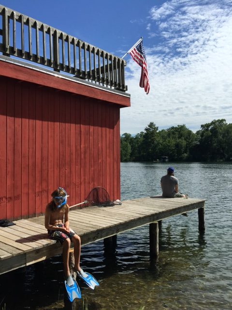 Northwoods boathouse renovation