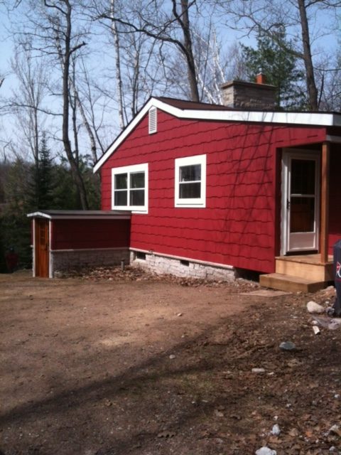 northwoods cabin exterior renovation